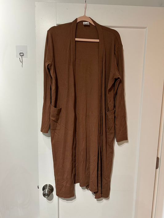 Jax & Lennon Ribbed Long Cardigan Sz Med