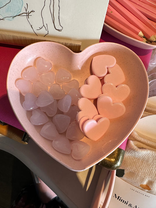 Heart Shaped Rose Quartz Stone