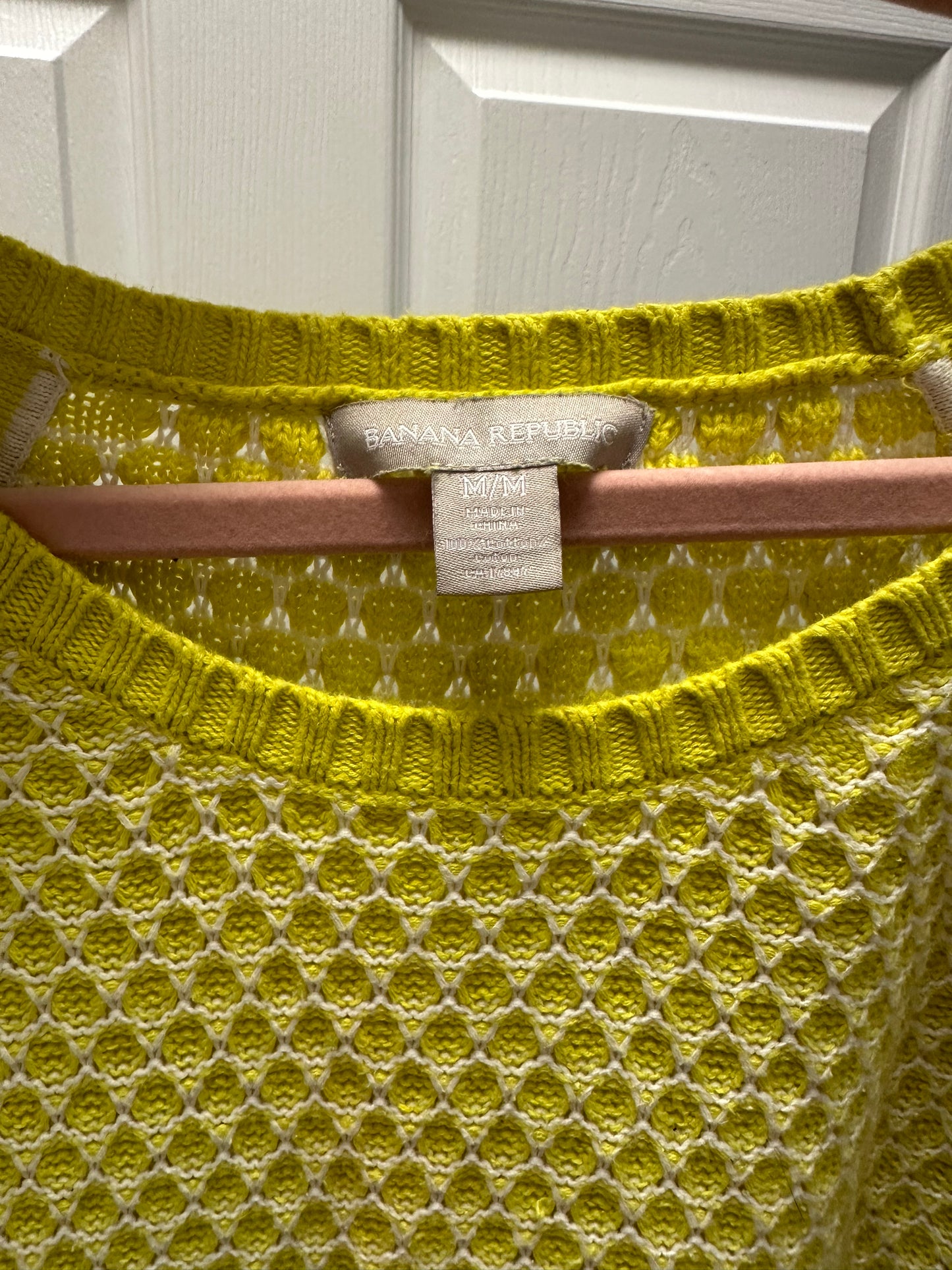 Banana Republic Yellow Sweater Sz M