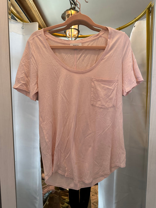 Babaton Pink Short Sleeve Tee Sz S