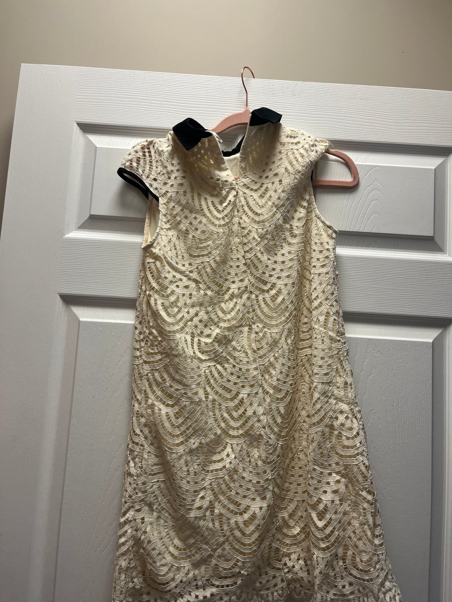 Zara Lace Peter Pan Dress Sz S