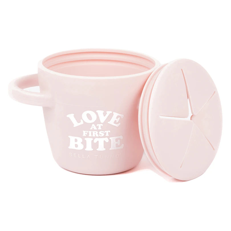 Silicone Snack Cup - Love at First Bite - Pink