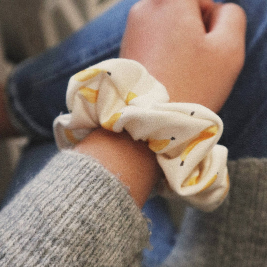 Cotton Hair Scrunchie - Bananas