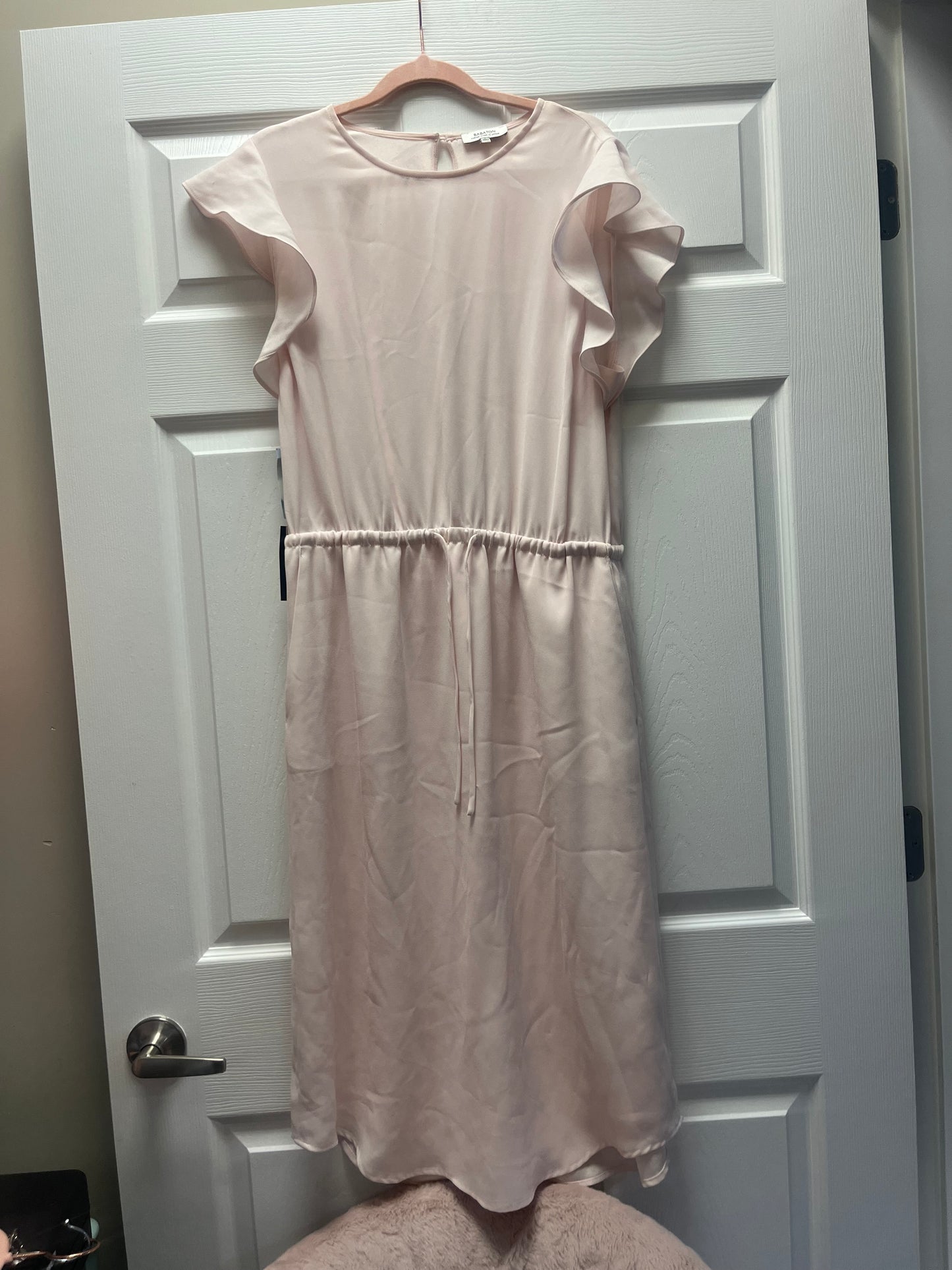 Babaton Fabien Dress in Mauve Chalk Sz L