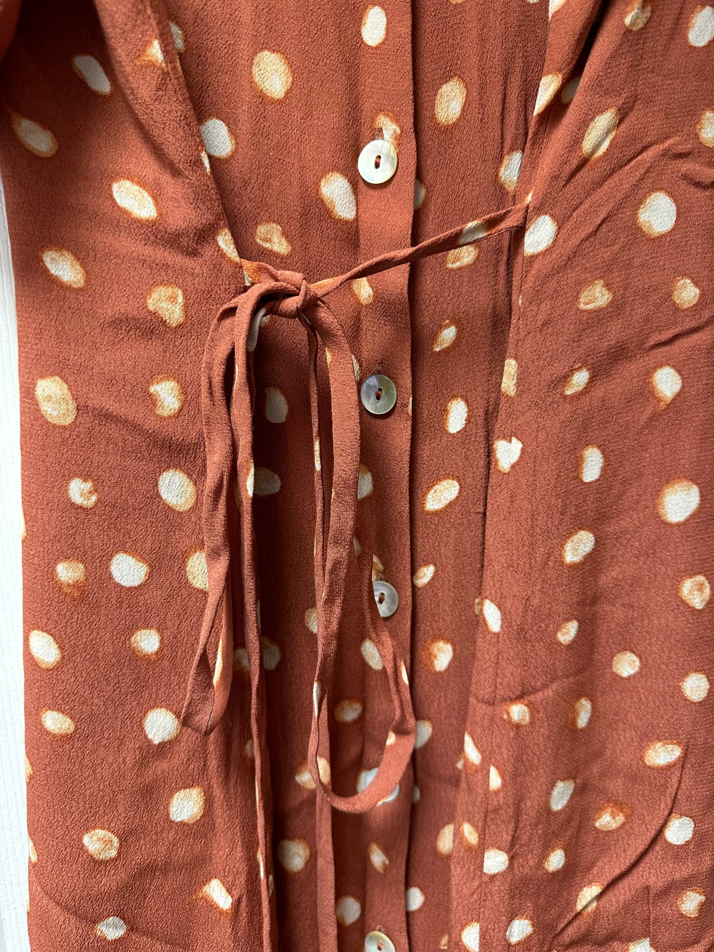 Wilfred Polka Dot Dress Sz L