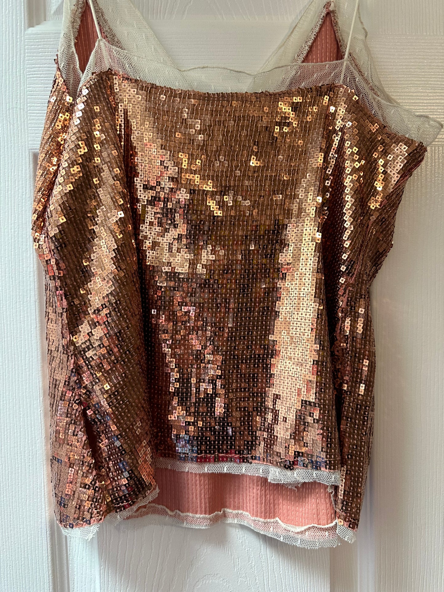 Free People Sequin Tank Sz Small