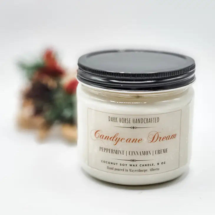 Candy Cane Dream - Holiday, Coconut Soy Candle