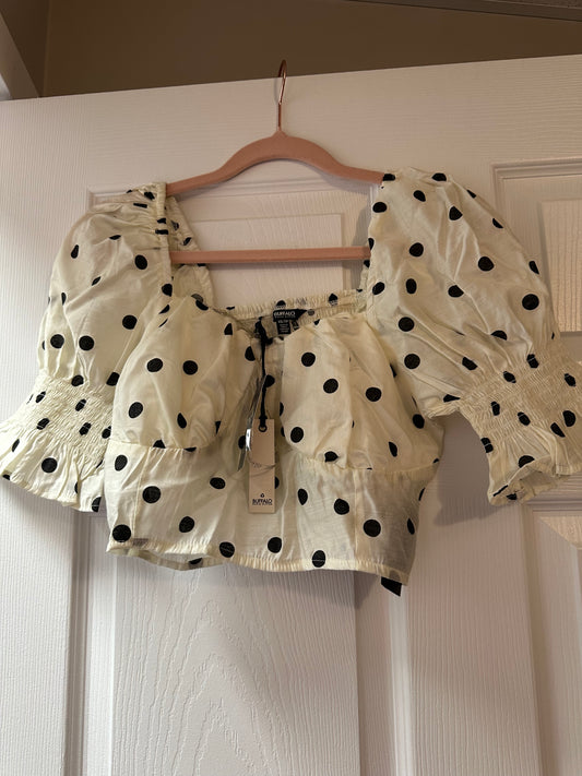 Buffalo Polka Dot Top Sz Xs New with Tags