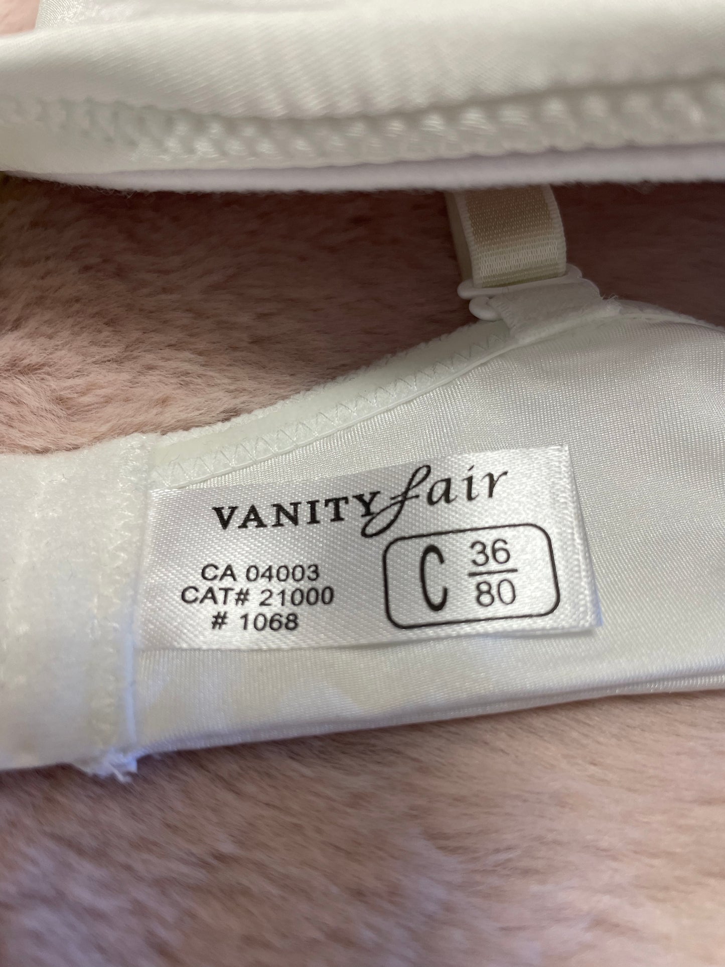 Vanity Fair White Bra C36