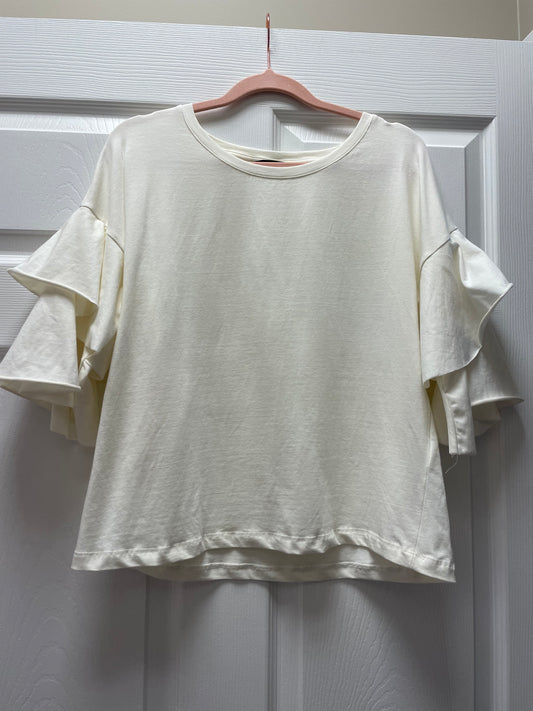 Vera Moda Ruffle Sweatshirt Sz M