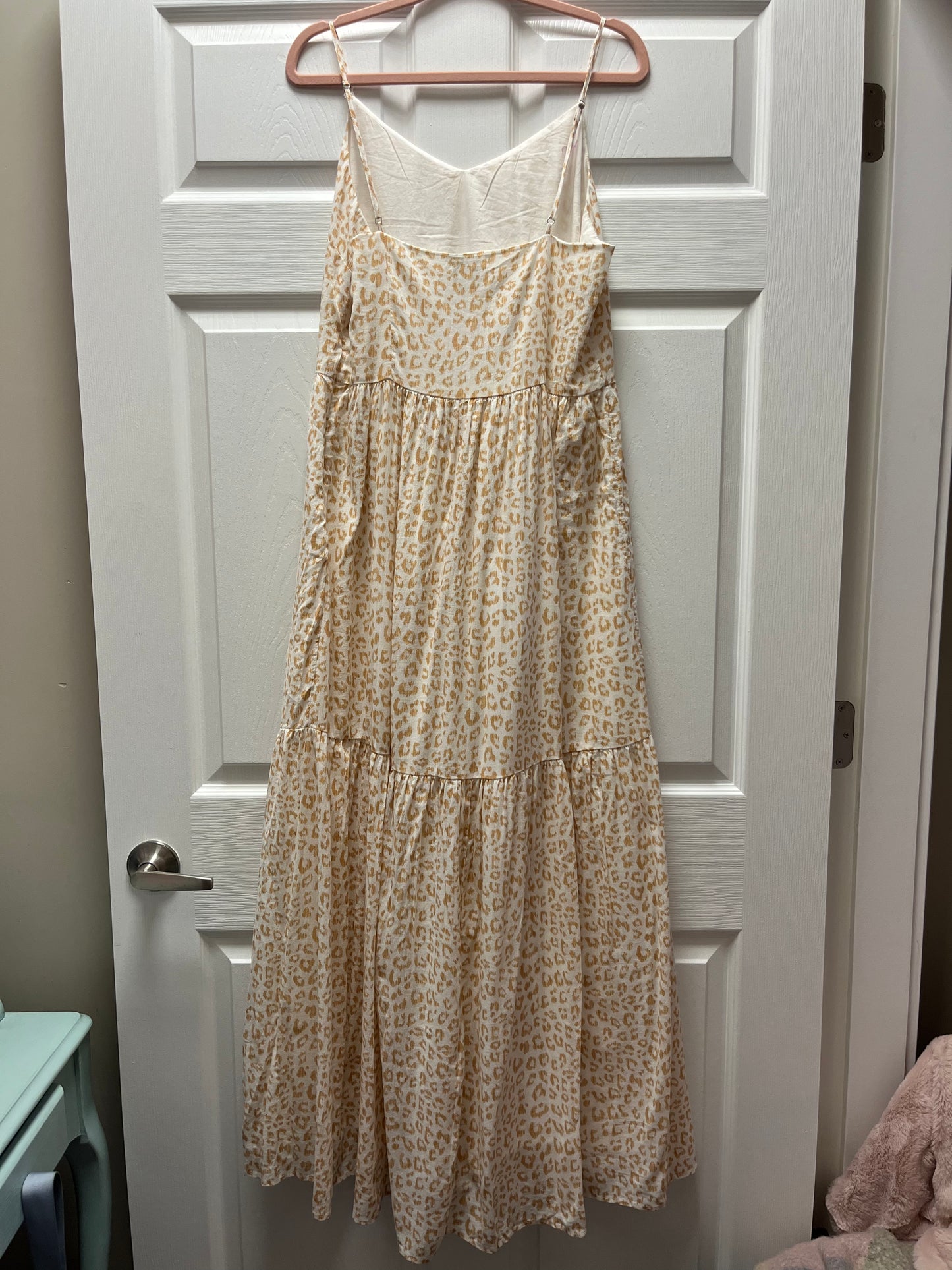 Gap Leopard Print Maxi Dress Sz 10