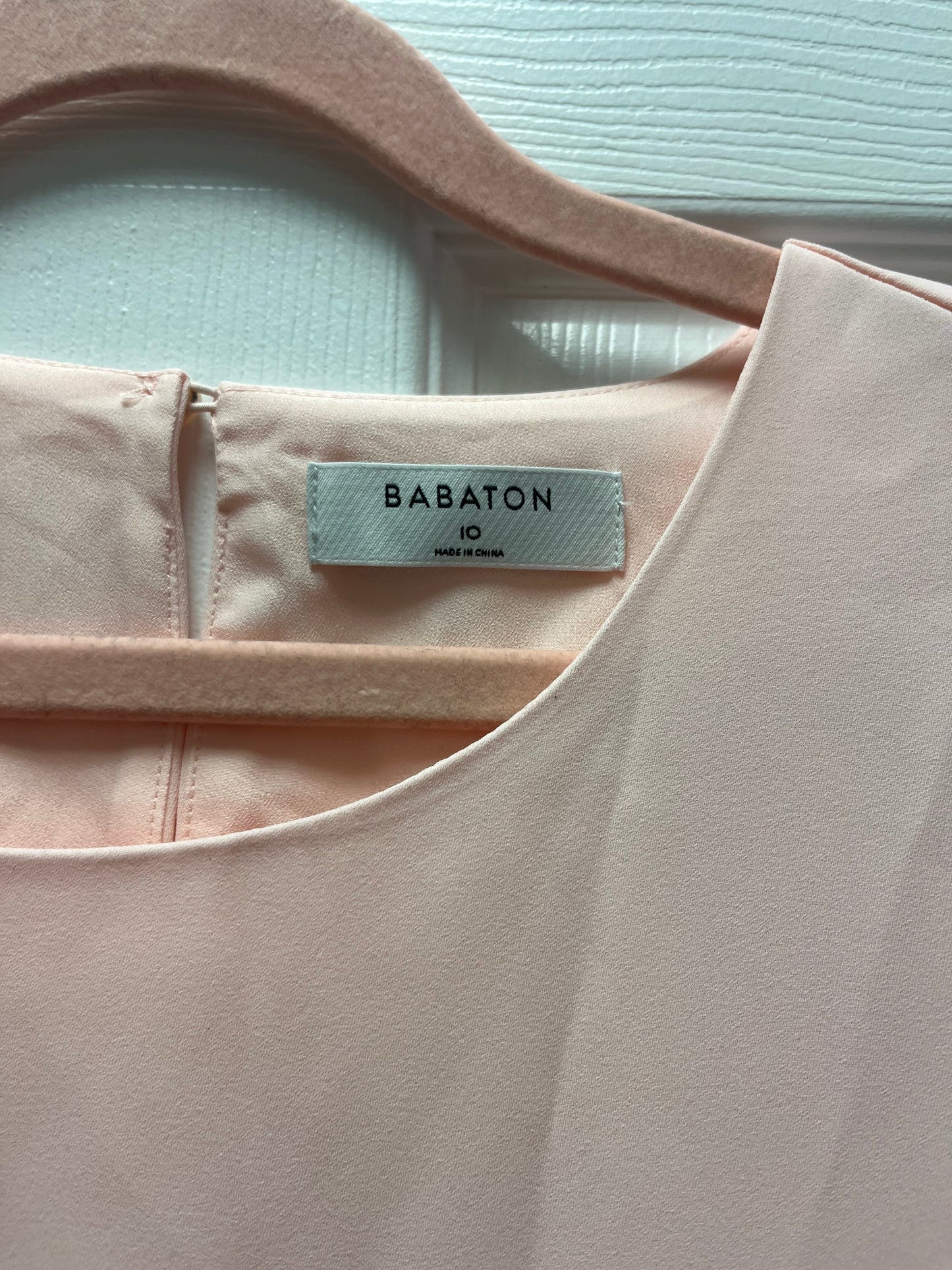 Babaton Hampton Dress Sz 10 Blush NWT