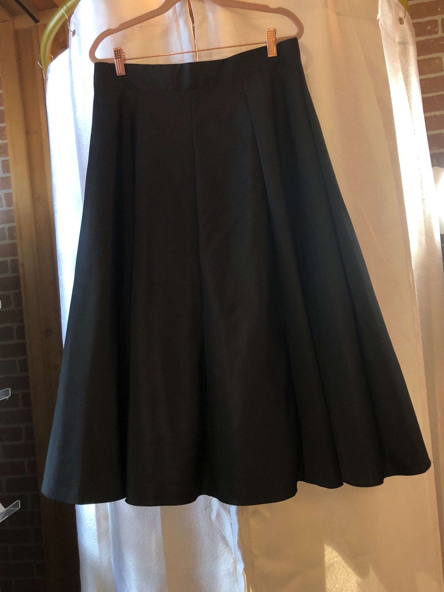 Onyx NITE Black Skirt with Tulle Sz L