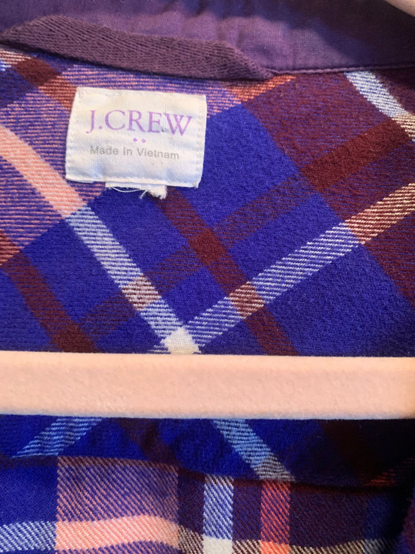 J. Crew Pull Over Plaid Top Size Removed