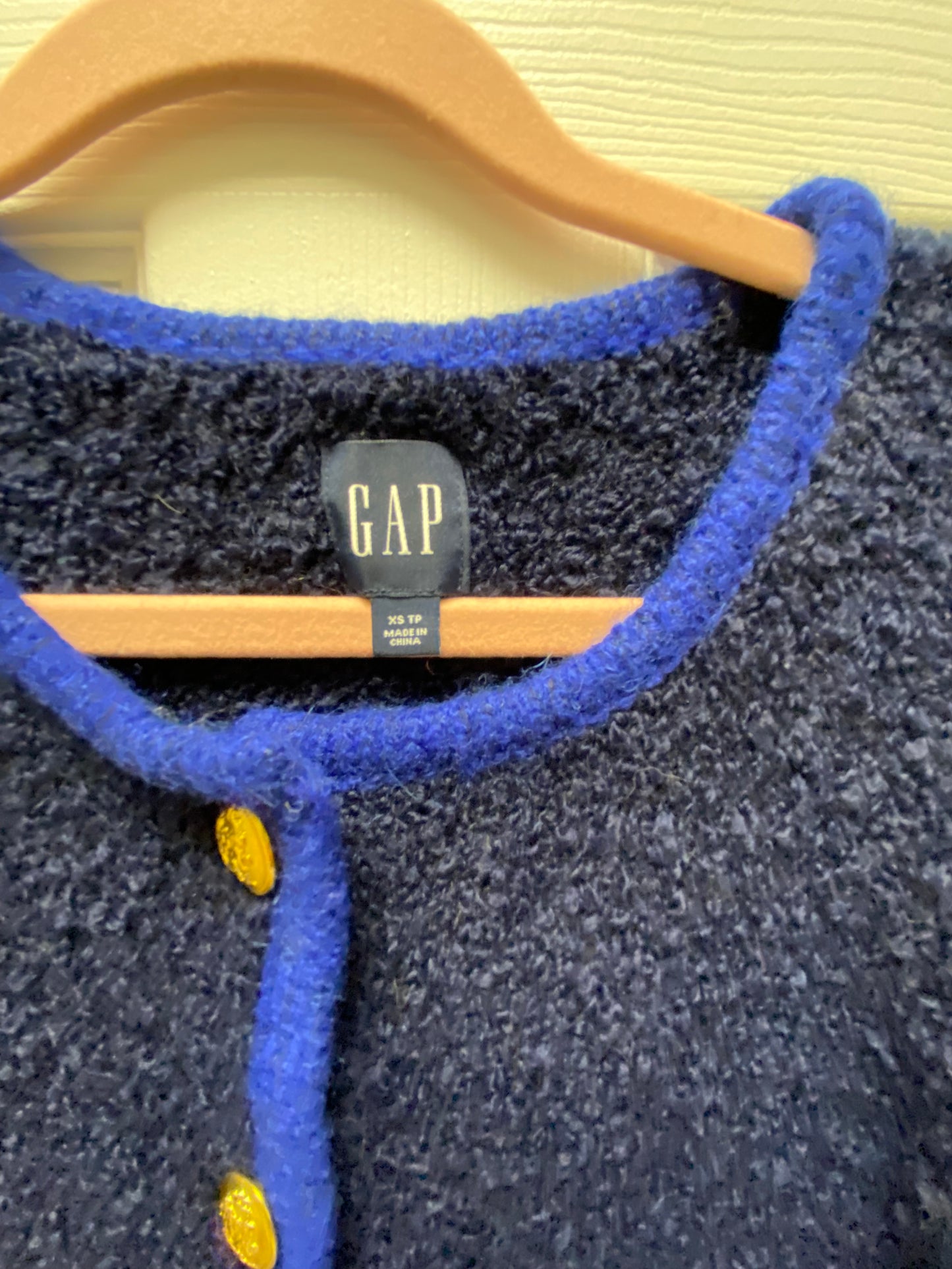 Gap Blue Cardigan Sz XS