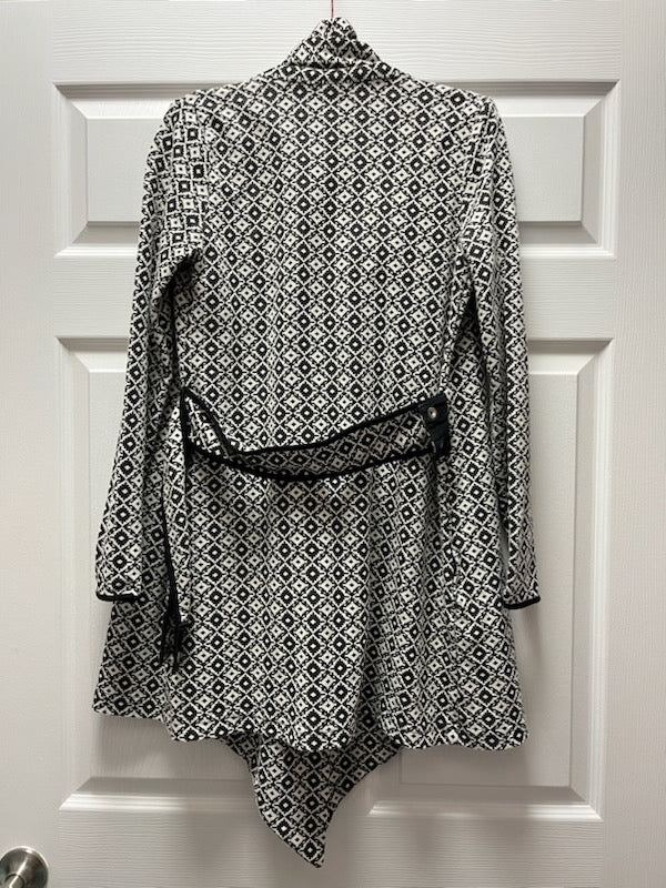 Unique Wrap Jacket with Tie Sz S