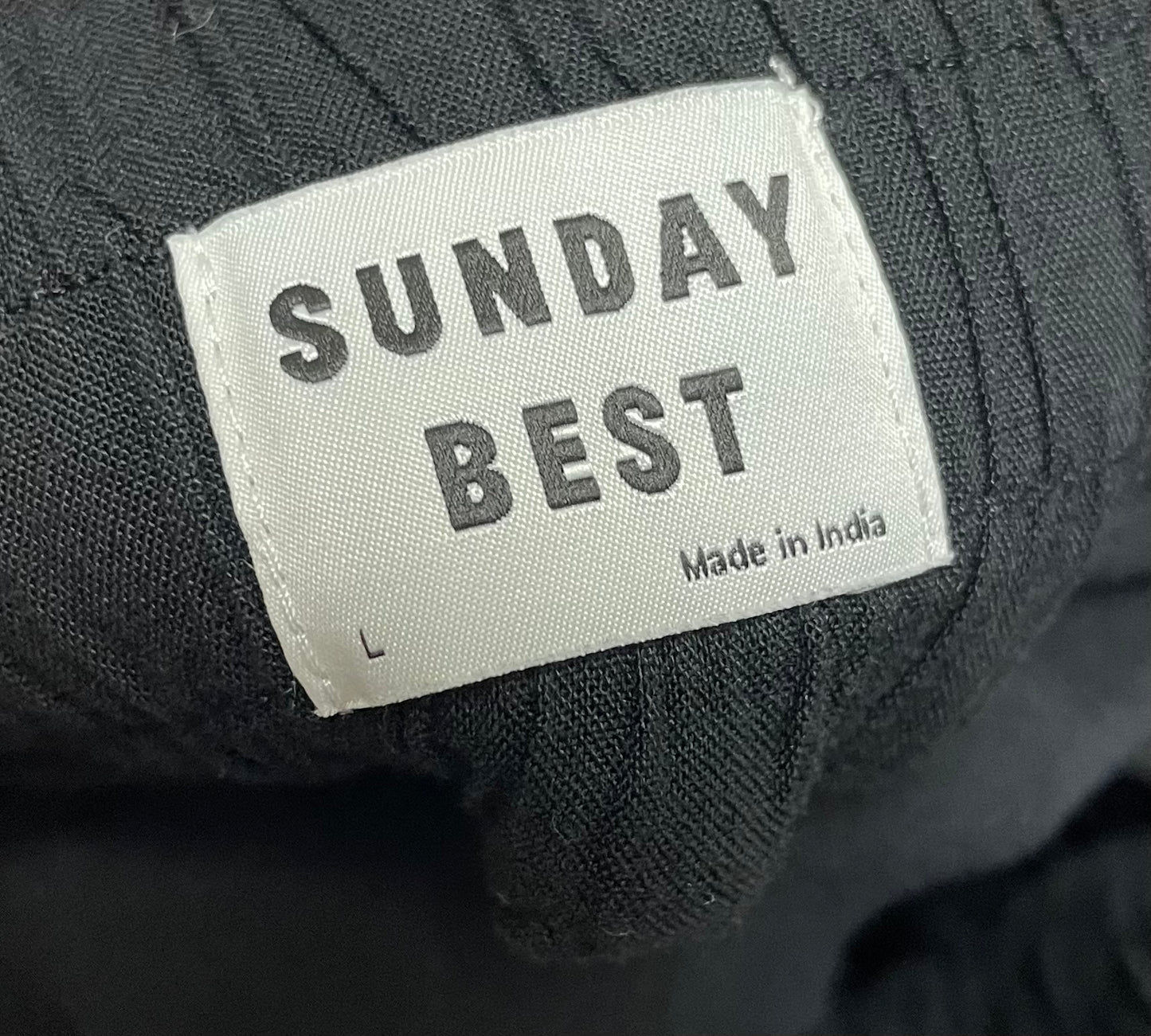 Sunday Best Size Large Black Jogger