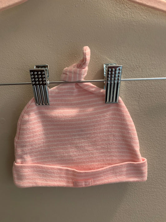 Pink Stripe Baby Gap Newborn Hat Sz 0-3 months