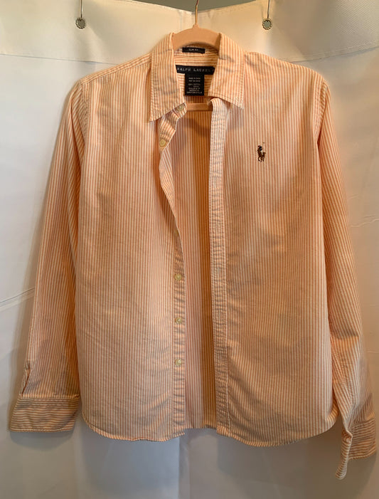 Ralph Lauren Stripe Button Up Shirt Sz S