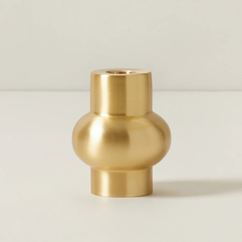 golden iron candle holder