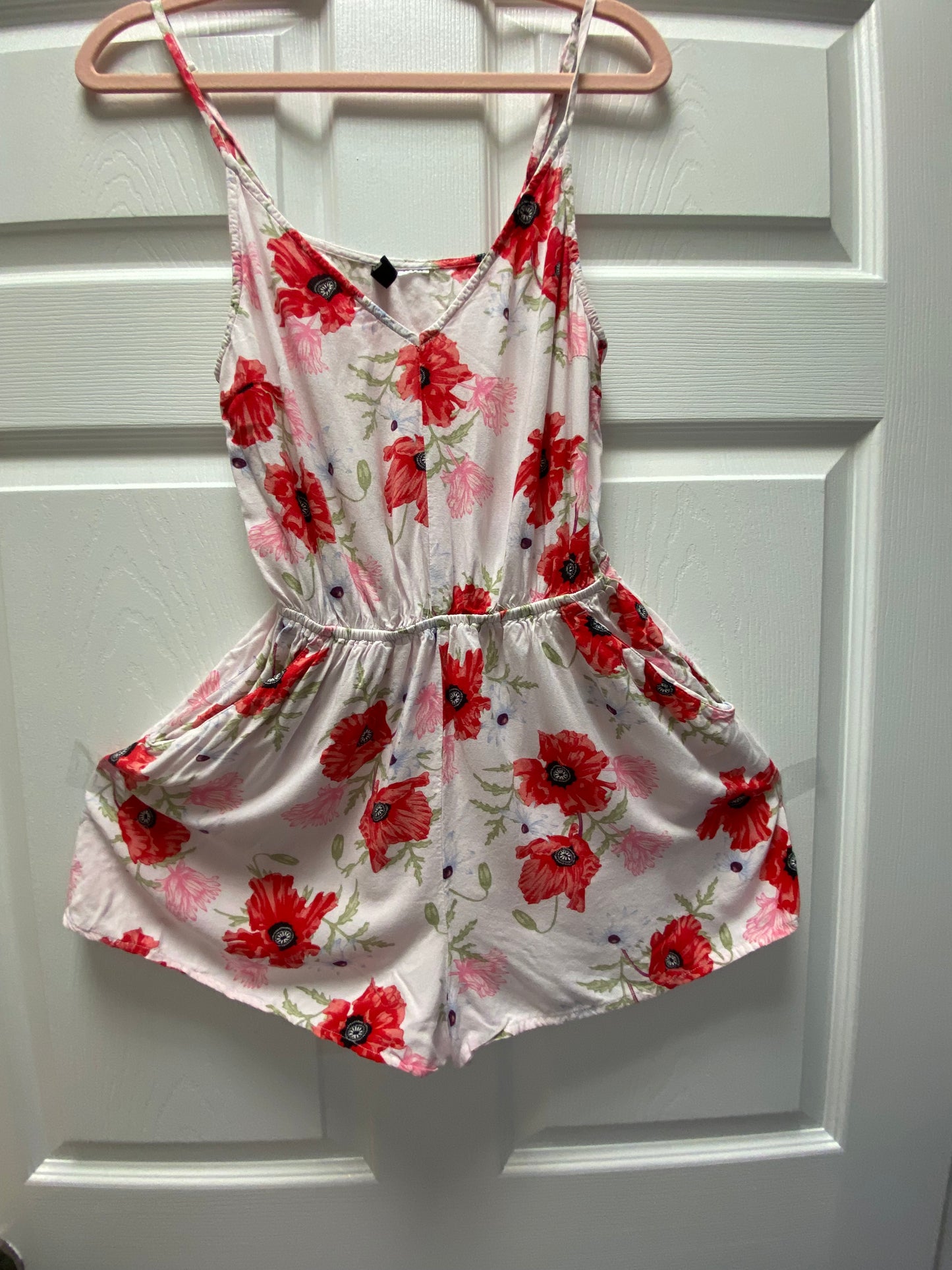 H&M Floral Shorts Romper Tag Removed XS