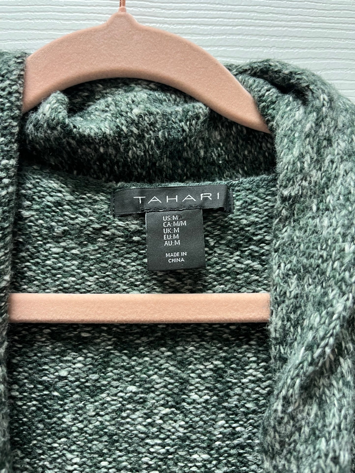 Tahari Sweater Green Sz M