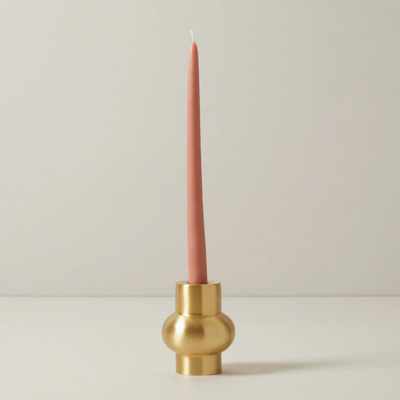 golden iron candle holder