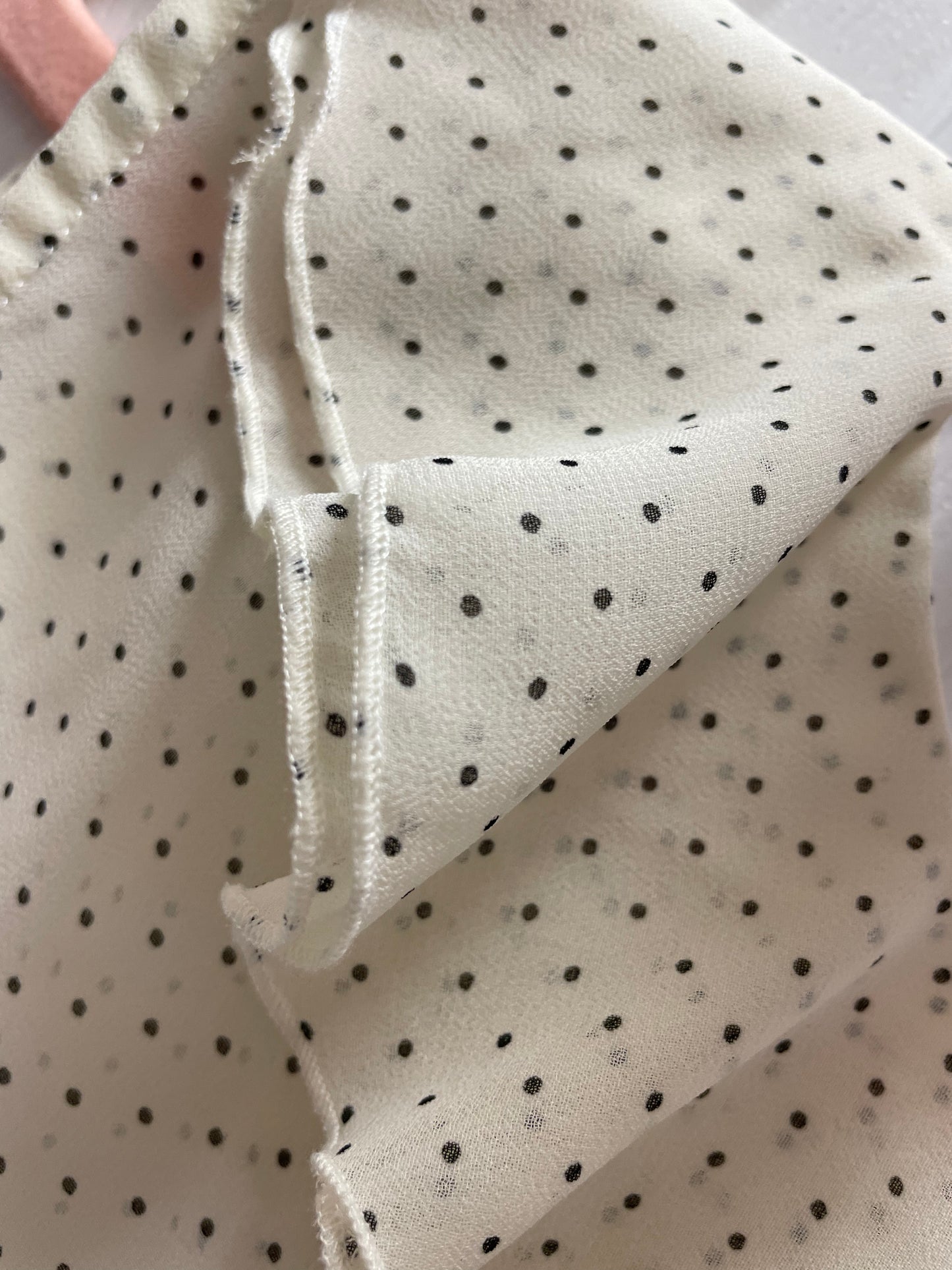 Polka Dot Ruffle Blouse Size Small