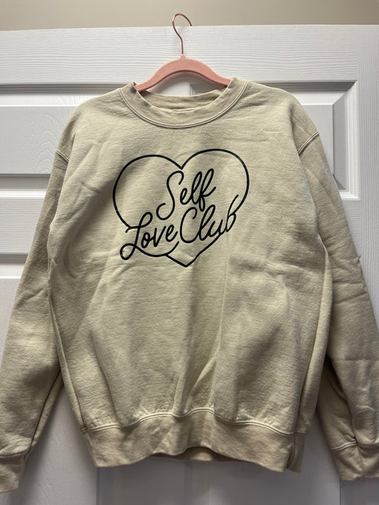 Self Love Club Sweatshirt Sz Small