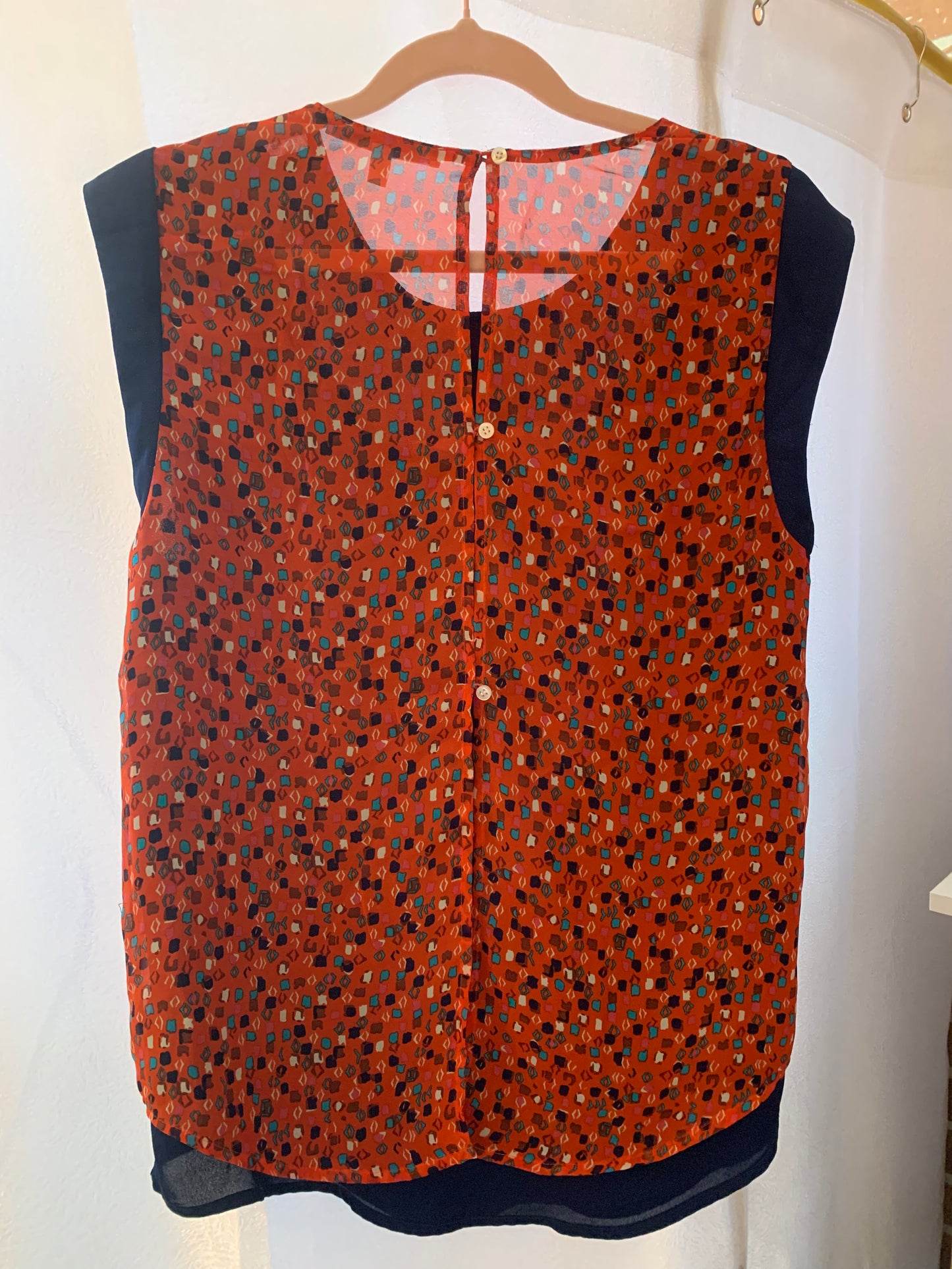 Orange Daniel Rainn Blouse in Size Small