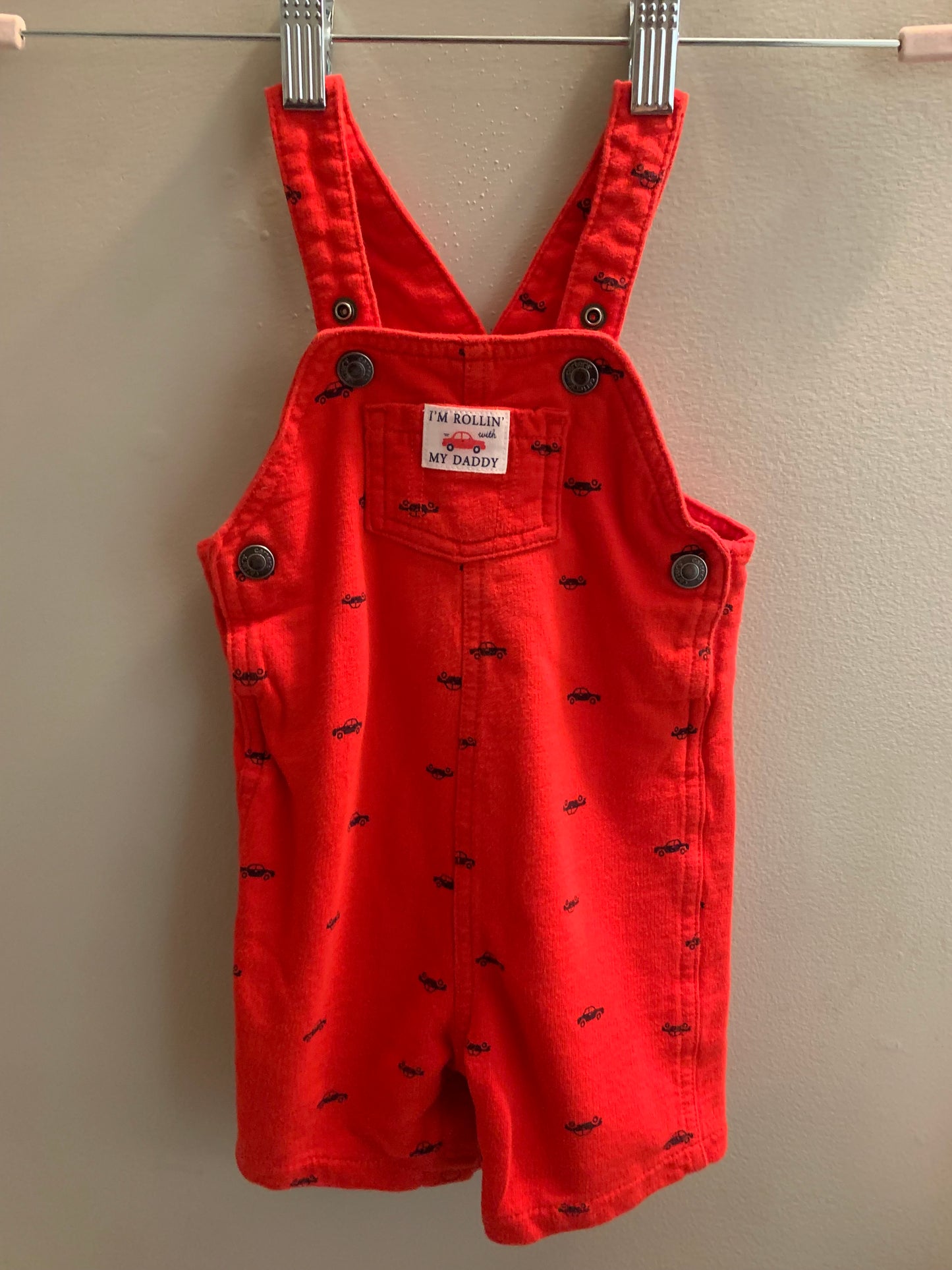 Carter Red Overalls Size 18 months