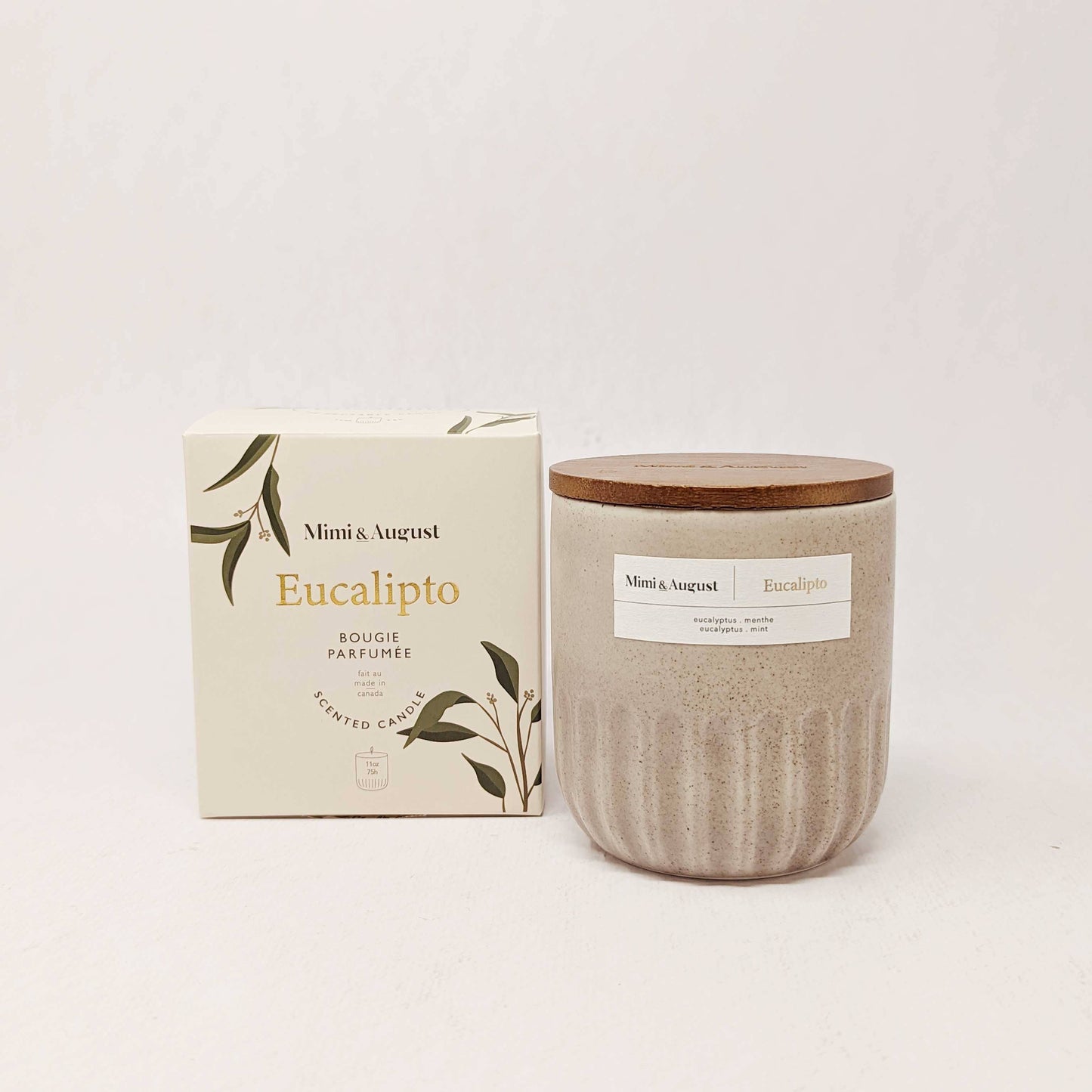 Eucalipto reusable candle