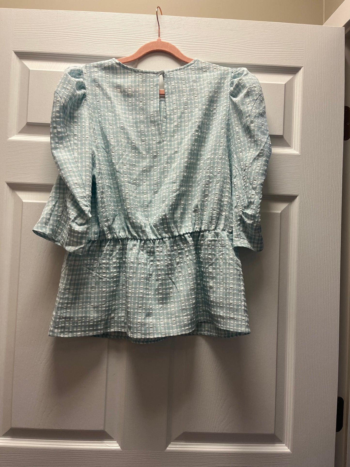 Reitman’s Gingham Blouse Sz M