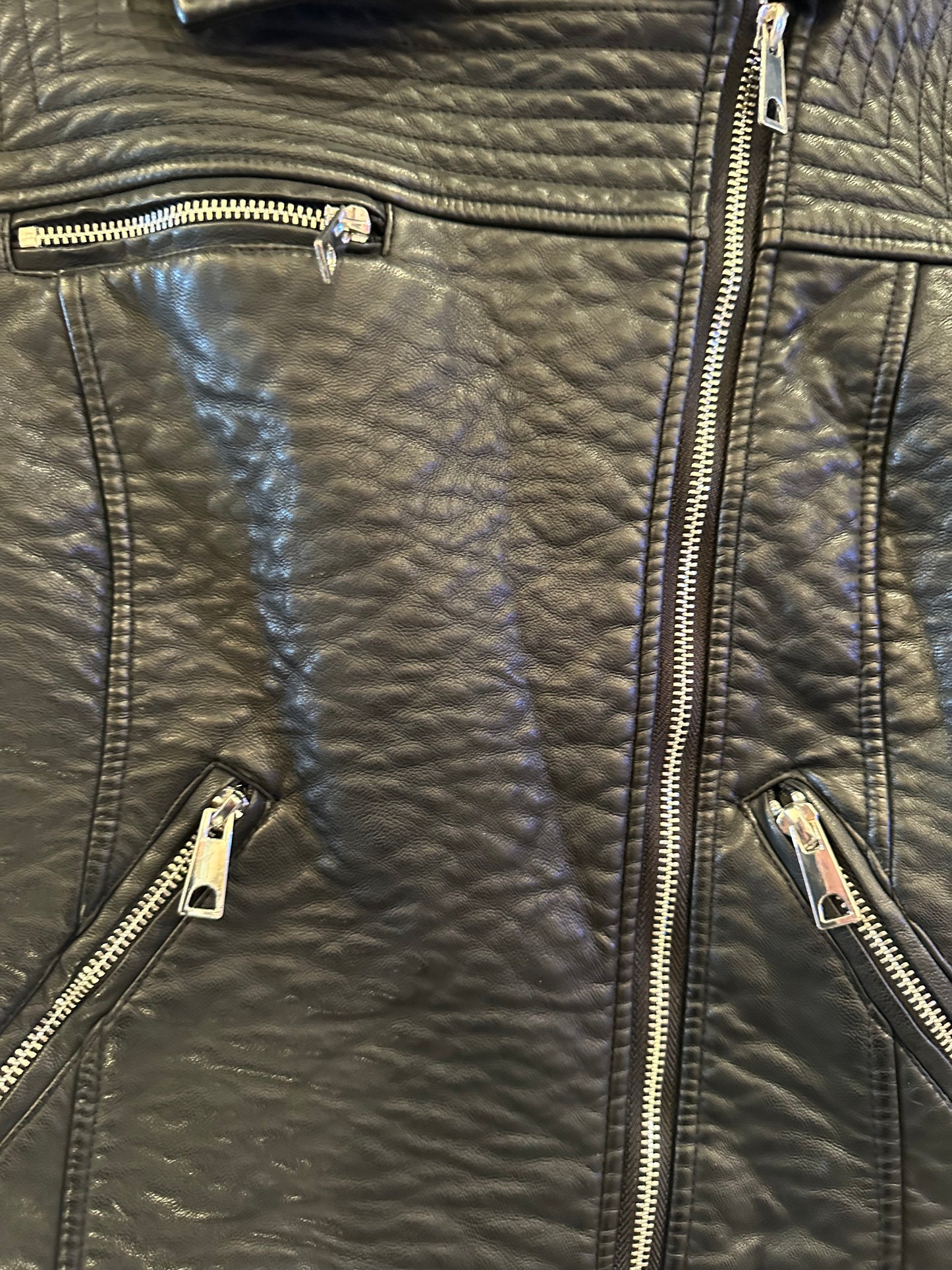 Zara XS Faux Leather Jacket