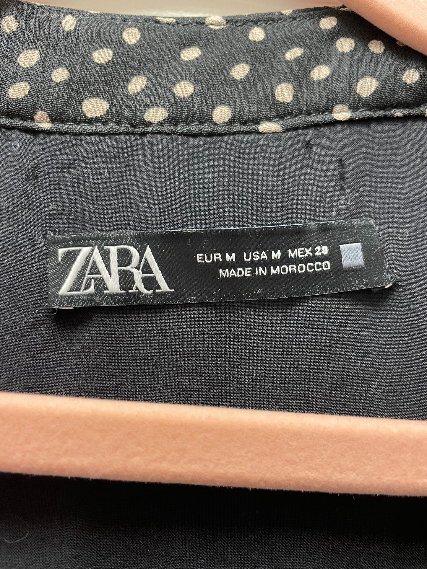 Zara Polka Dot Dress Sz M