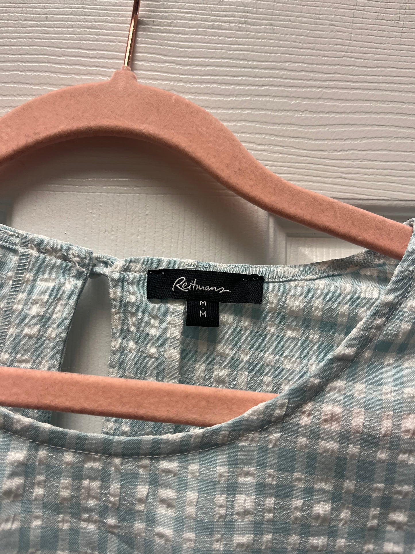 Reitman’s Gingham Blouse Sz M