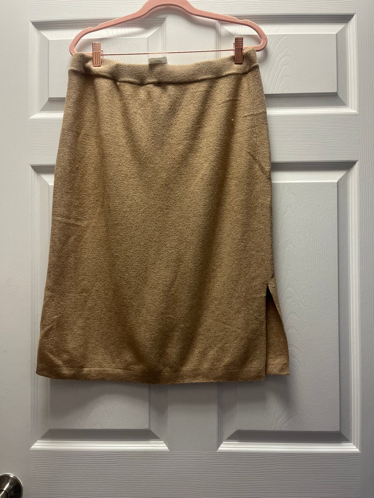 Olsen Knit Tan Skirt Sz M/L