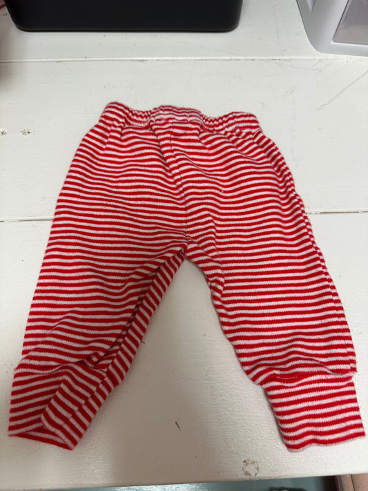 Baby Red Striped Pants