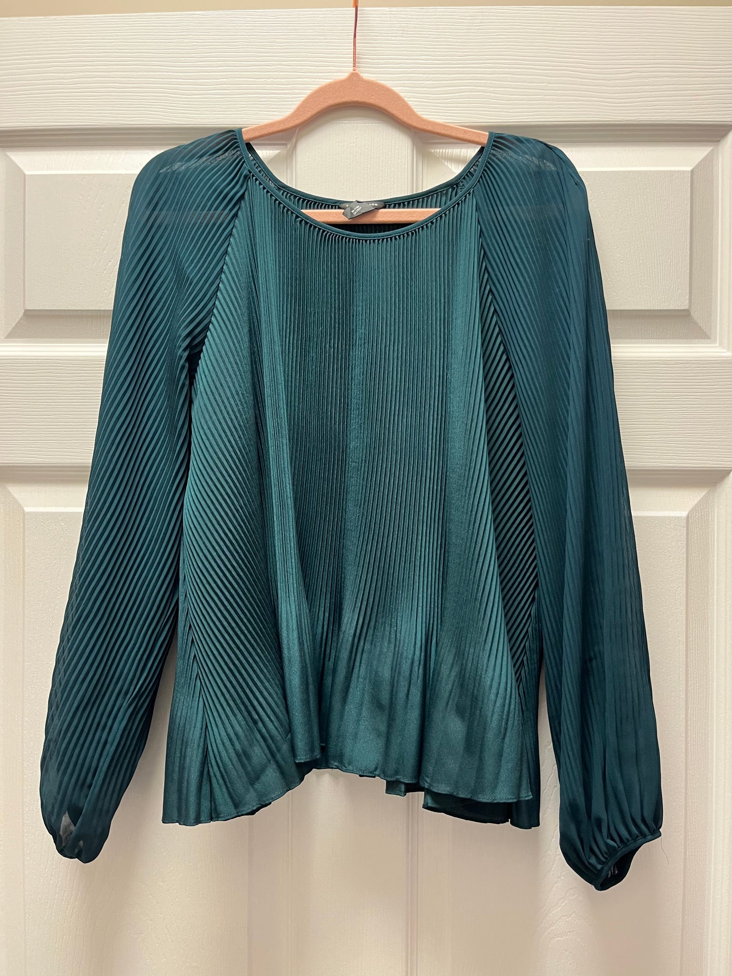 Club Monaco Teal Blouse Sz Small