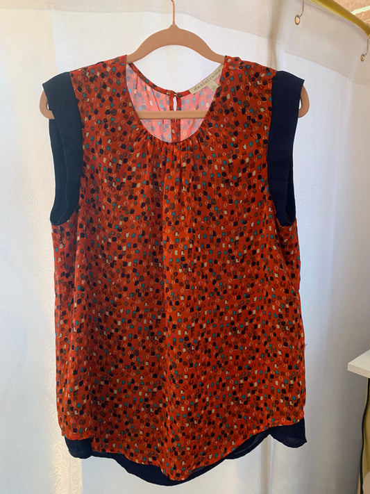 Orange Daniel Rainn Blouse in Size Small