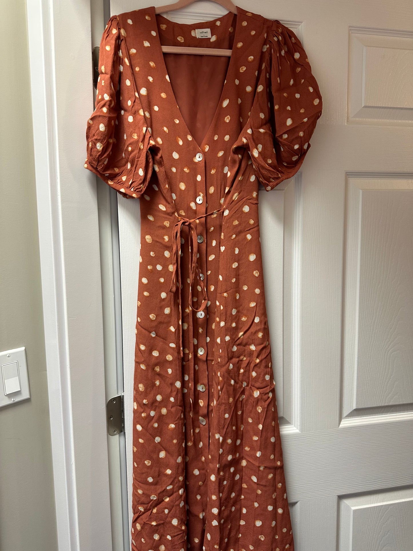 Wilfred Polka Dot Dress Sz L