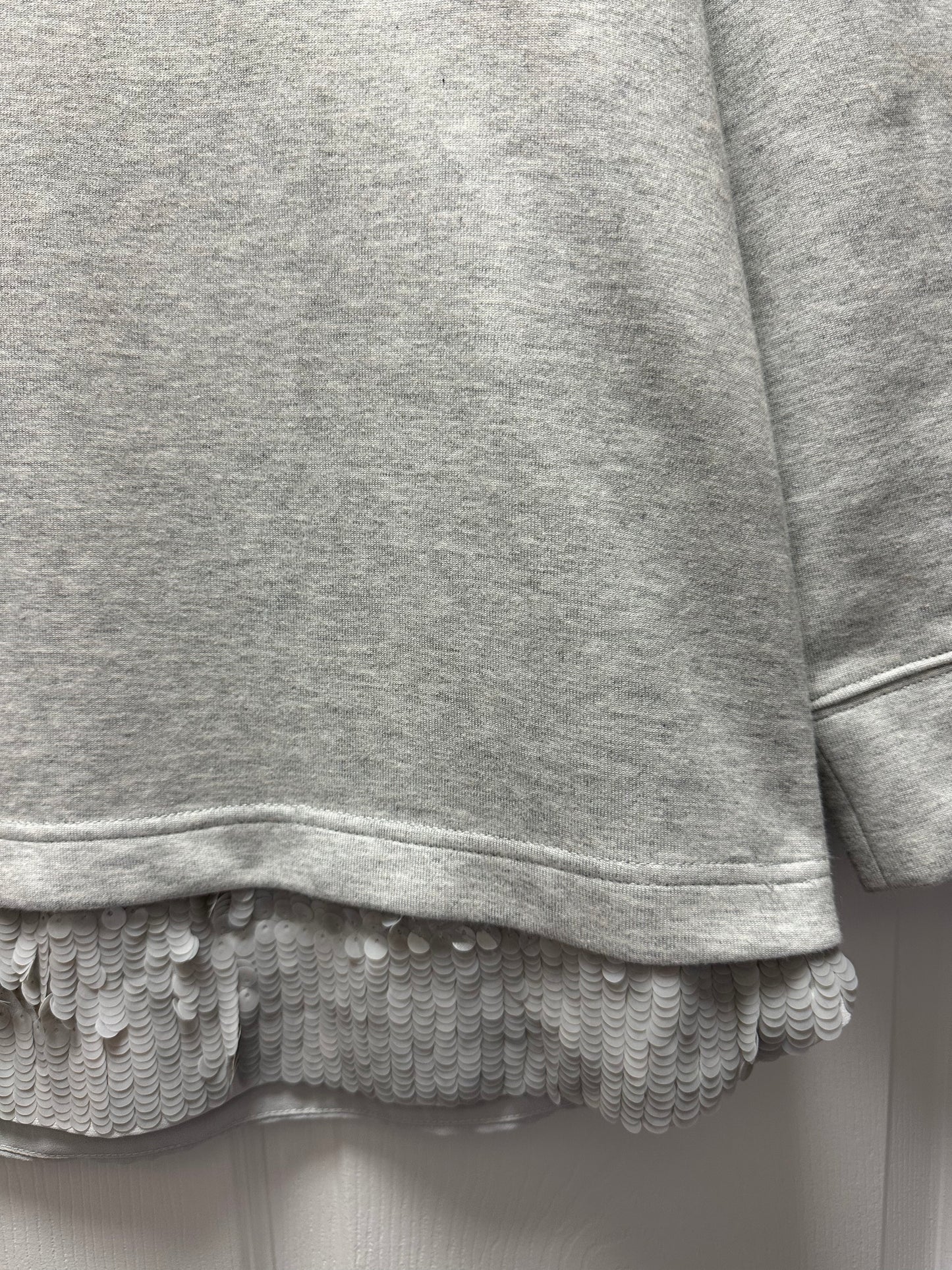 J. Crew Grey Sweatshirt w Sequins Sz M