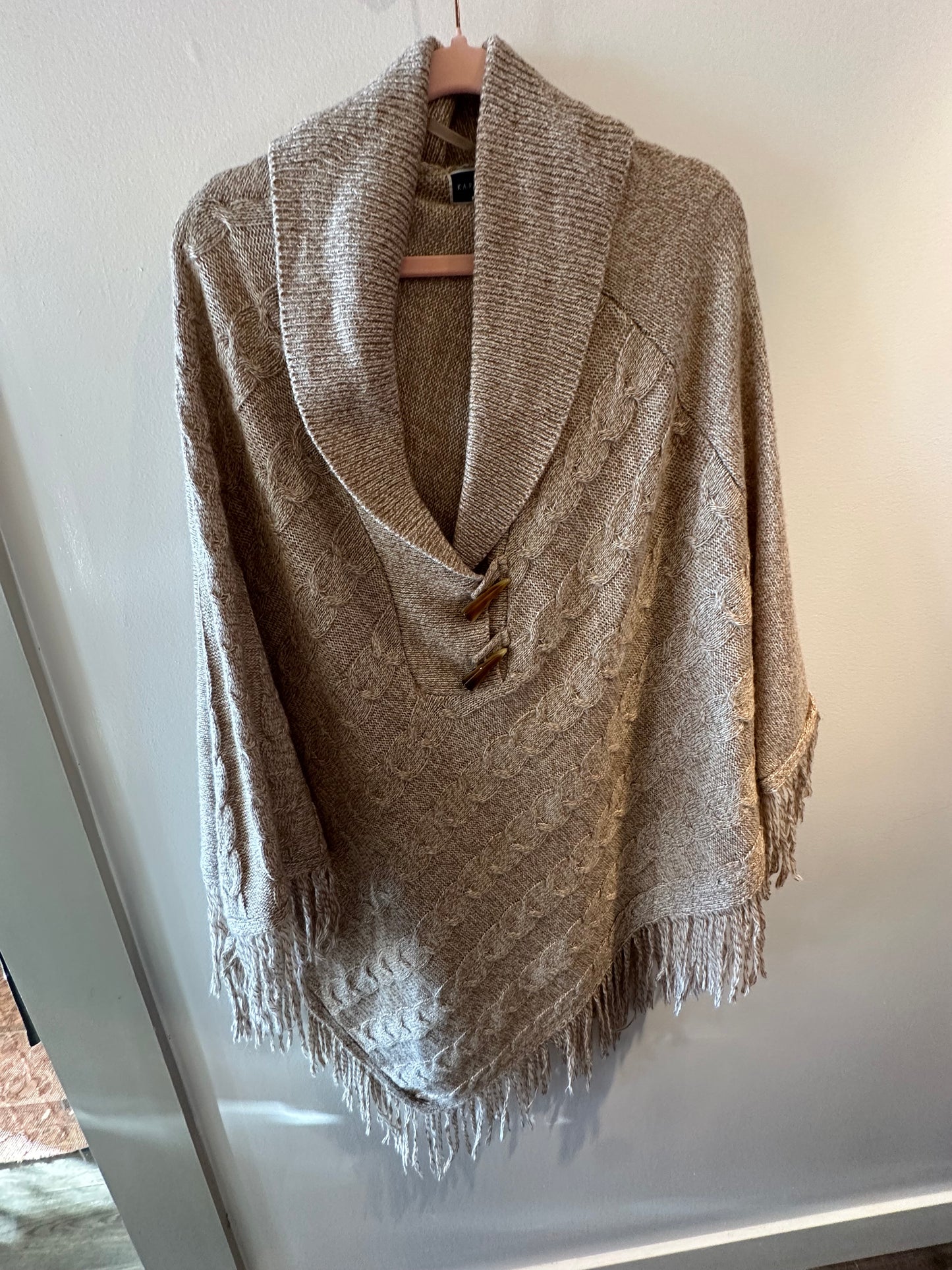 Karen Scott Pull Over Sweater Poncho