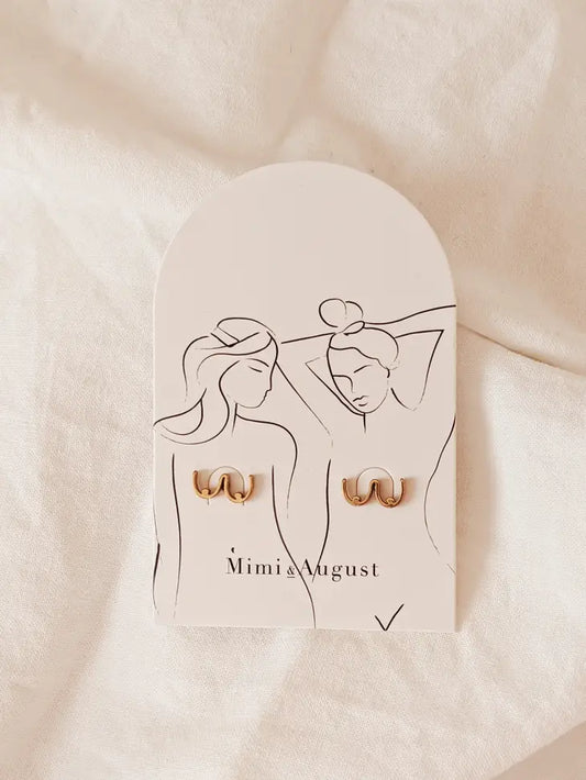 Boobs - Gold Plated Earrings