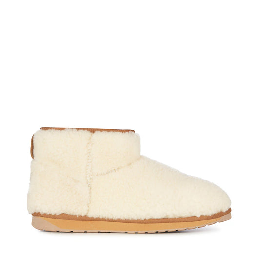 Cream Coloured EMU Stinger Australian Sheepskin Micro Teddy Sherpa Boots