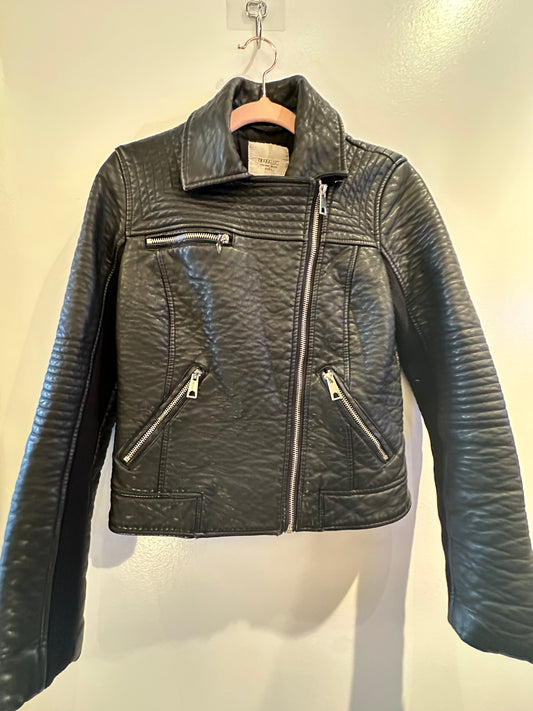 Zara XS Faux Leather Jacket