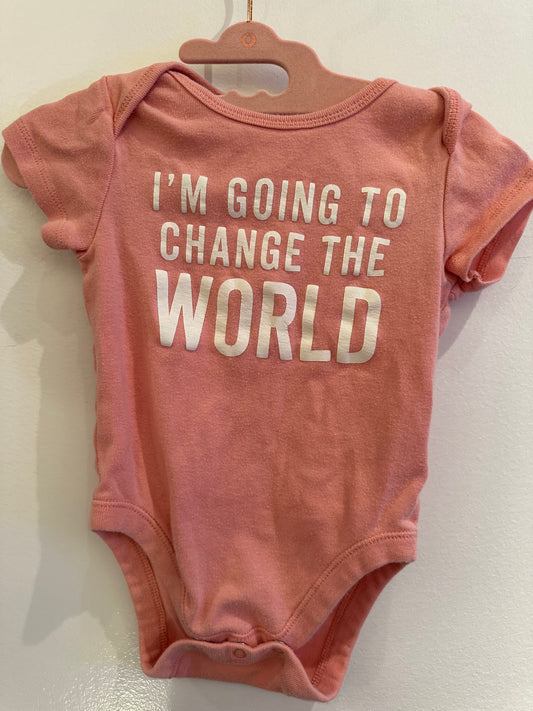 Change the World Pink Baby Onesie