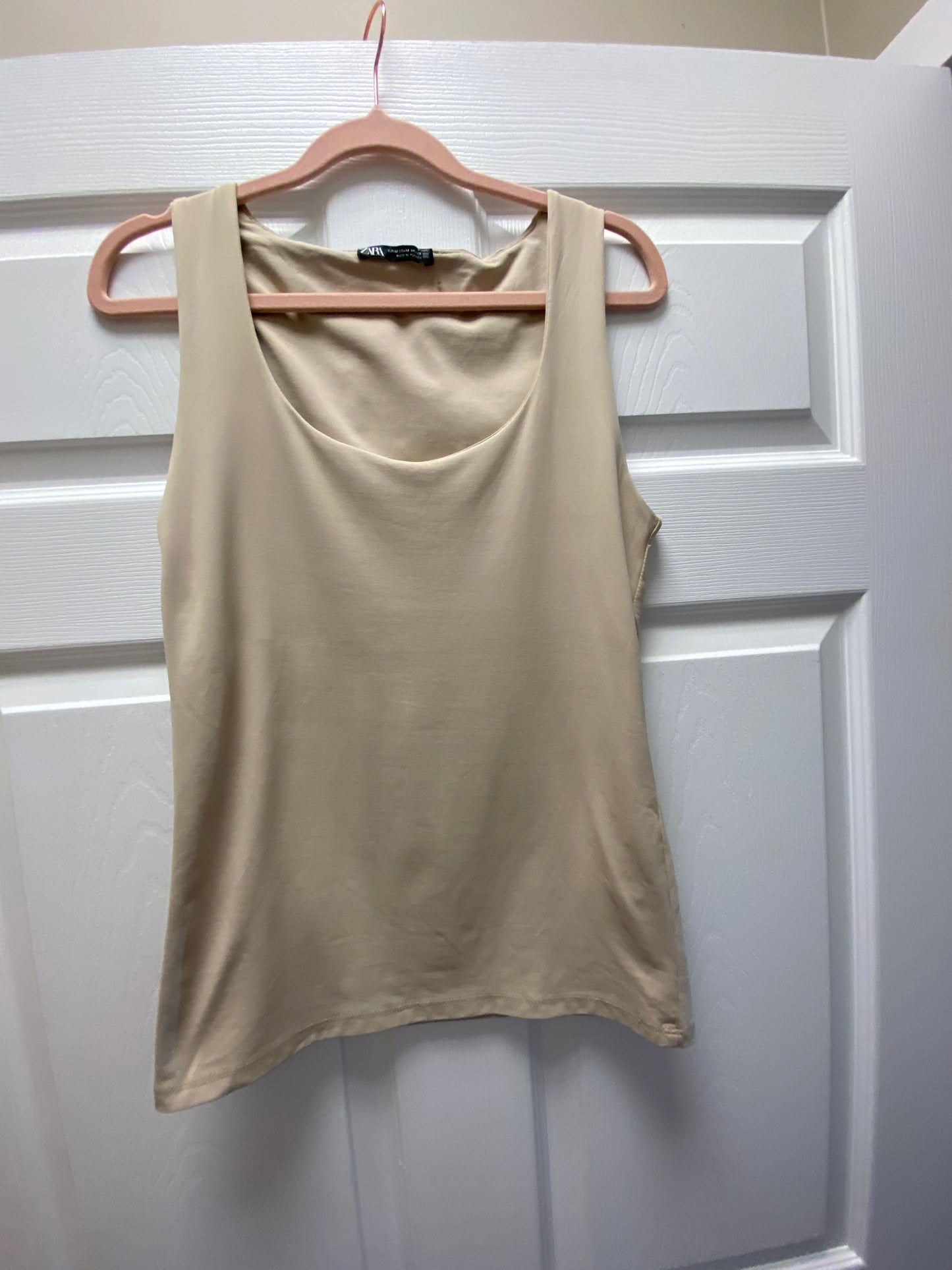 Zara Nude Tank Sz M