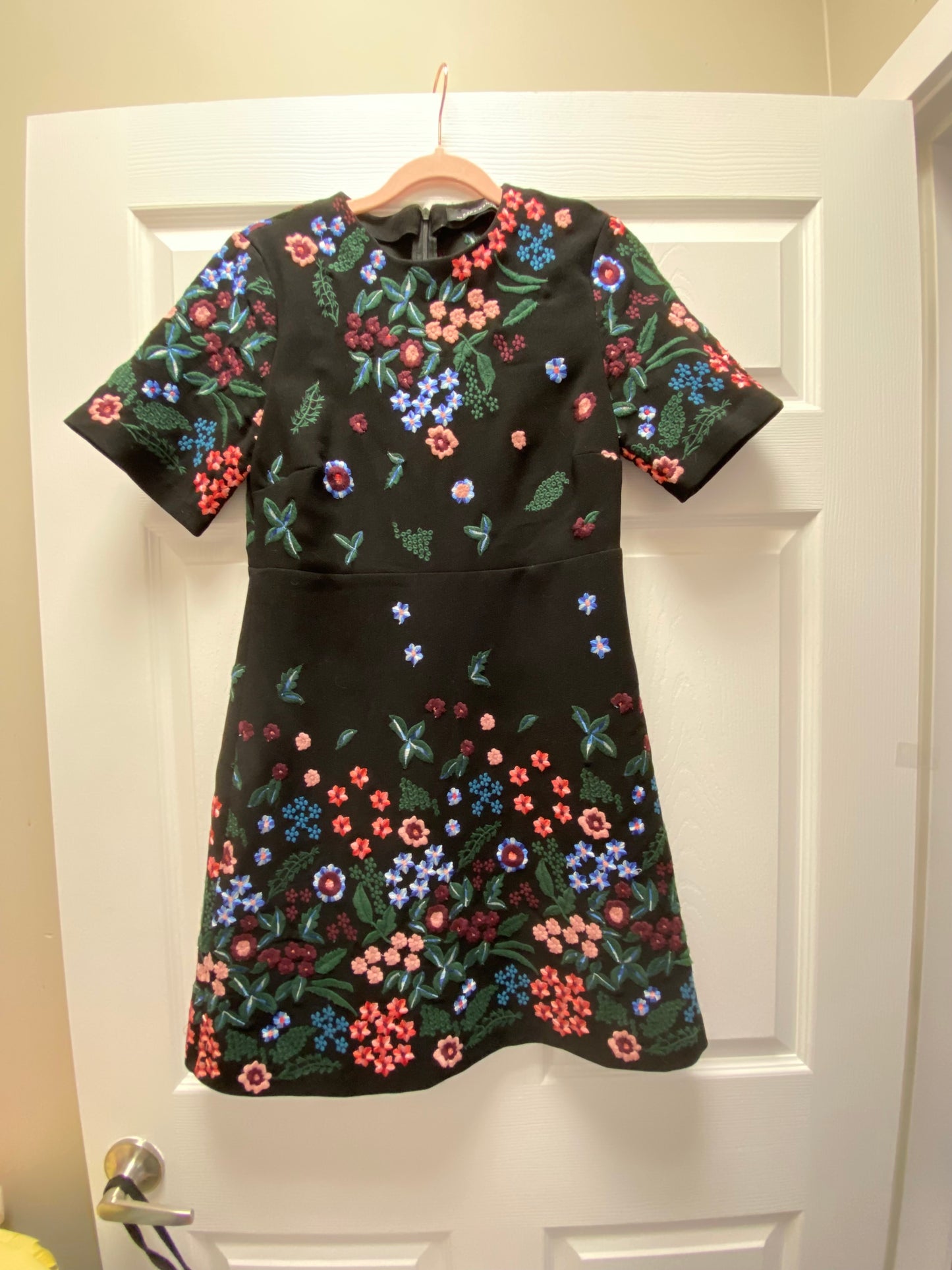 Zara Embroidered Dress Sz XS/S