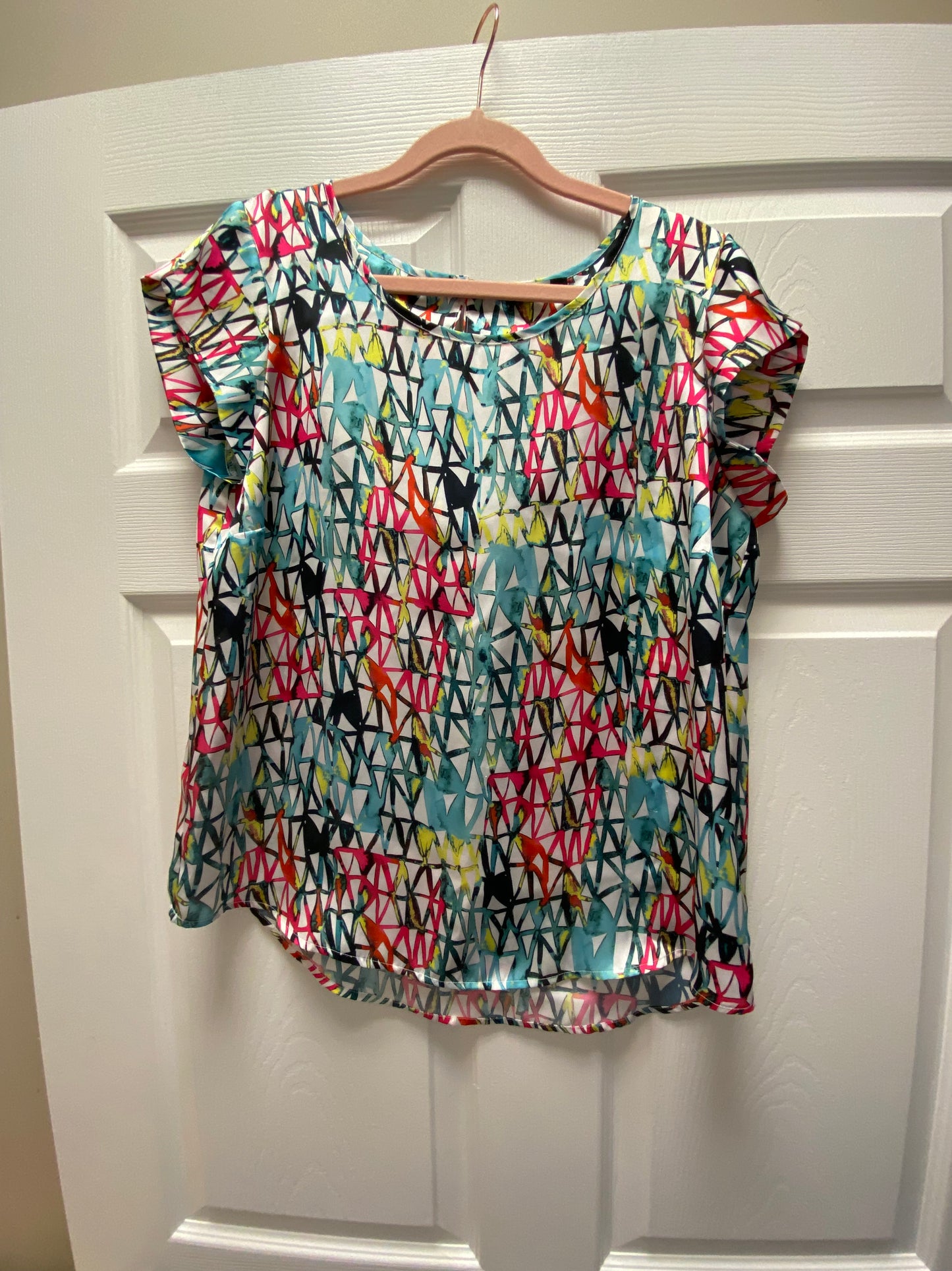 Renuar Abstract Blouse Sz S